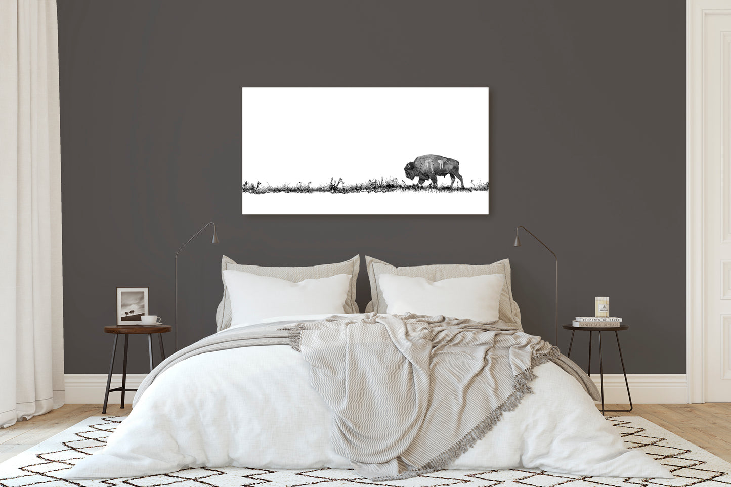 Bison Walking