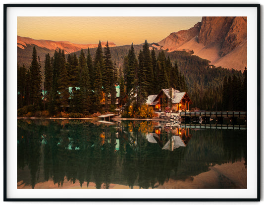 Golden Hour at Emerald Lake Lodge